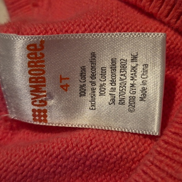 Gymboree Outlet girls size 4T pink sweater dress with embroidered unicorn VGUC - Picture 2 of 6